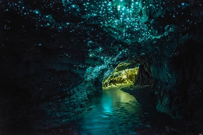 10 of the Most Inspiring Places On Earth Boca do Lobo blog - waitomo Glowworm Caves - New Zealand