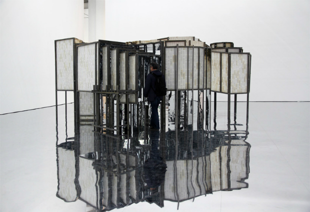 Mirrored mazes at Musée d'Art Moderne in Saint-Etienne by Lee Bul
