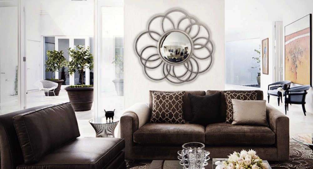 20 Exquisite Wall Mirror Designs for Your Living Room