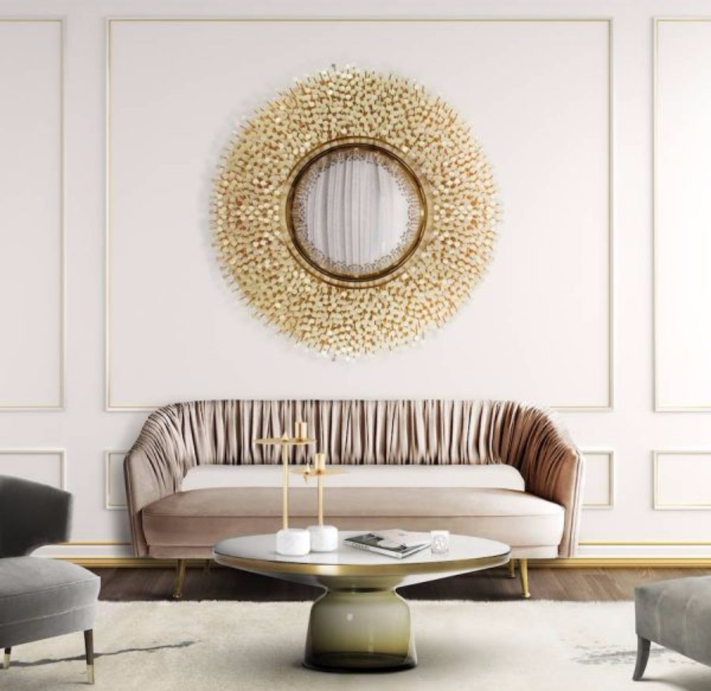 20 Exquisite Wall Mirror Designs For Your Living Room