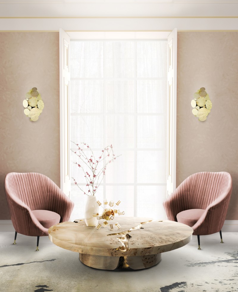 Luxury Home Living Room Decor 2019 Trends - Rose Gold Home Decor Trend