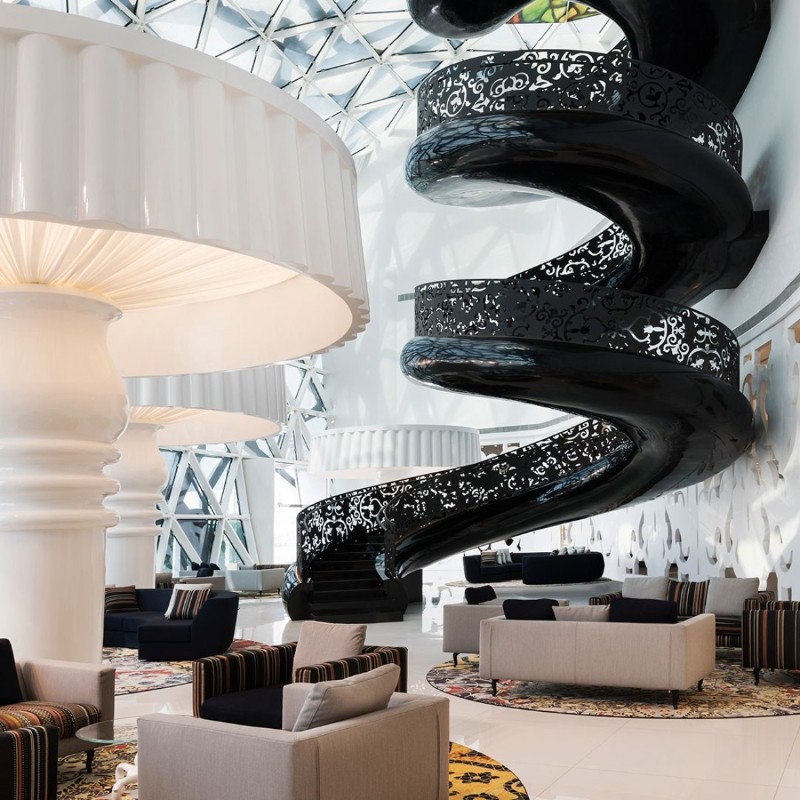 Pilot Hotel Lobby and Restaurant Areas on Behance | Hotel lobby design,  Luxury living room, Lobby design