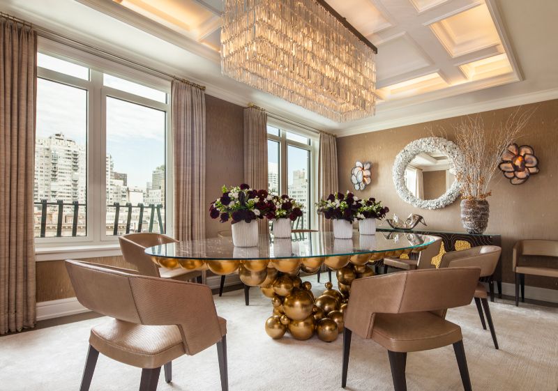 A Luxury Penthouse Embellished With Love of Jewel-Like Surfaces