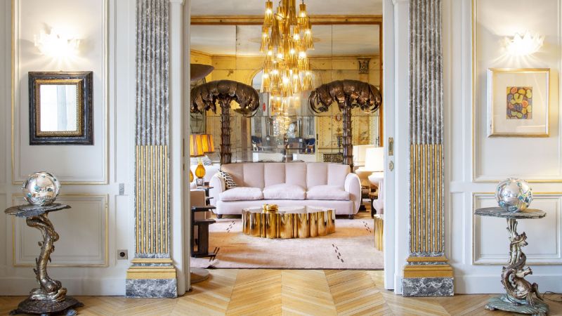 Get The Look Of An Imposing and Multilayered Paris Luxury Apartment