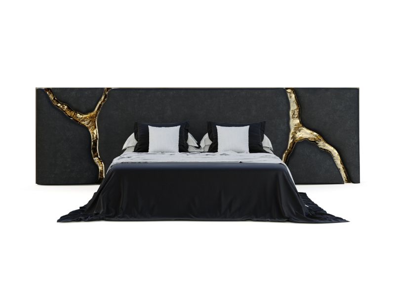 Luxury Bedroom Ideas - Your Private Oasis In Rainy London   lapiaz black headboard 01