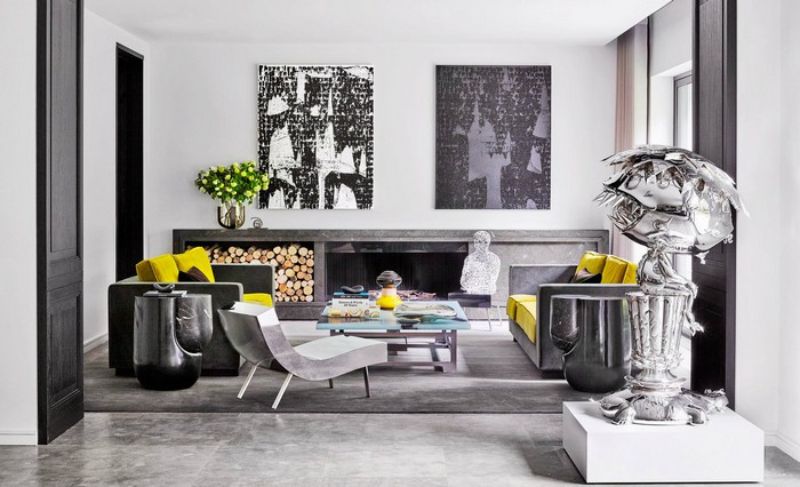 Paris Home with a Flair of Art by Charles Zana