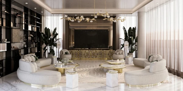 Professional white glove furniture installation Dubai with expert handling of collectible design and luxury lighting.